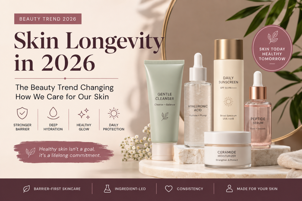 Skin Longevity in 2026: The Beauty Trend Changing How We Care for Our Skin